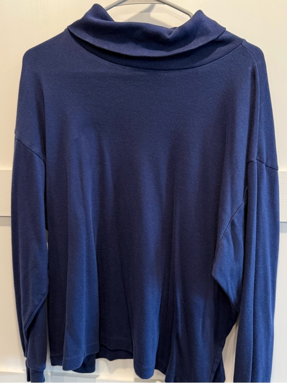 Classic Navy Turtleneck Top - Picture 2 of 6